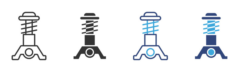 strut mounting  icon det, vector illustration. 