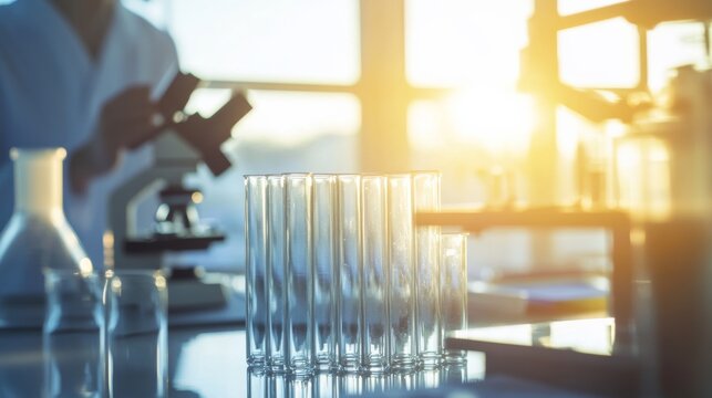 The light of science in the laboratory