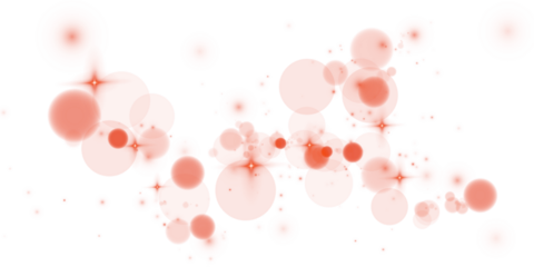 Magic Red Bokeh Glow with Soft Focus Circles and Gentle Shine for Celebration or Party Design