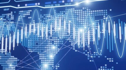 A blue screen with a map of the world. - Powered by Adobe