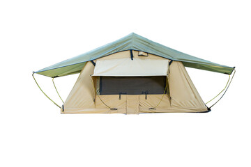 white tent on white background.