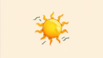 Warm sunny day icon