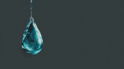 Water drop close up