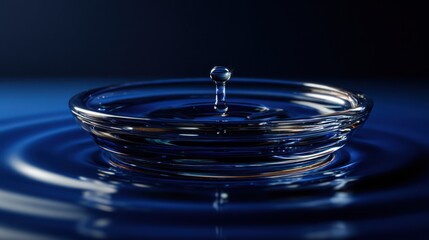 Water drop splashing