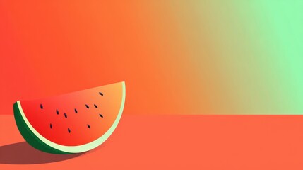 Watermelon slice illustration