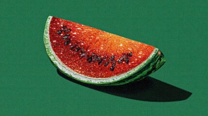 Watermelon slice detail