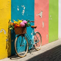 bicycle and flowers