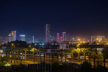 Izmir night view, Turkey