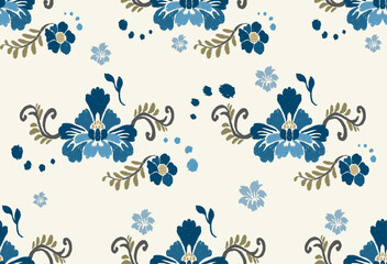 This elegant design showcases a unique ikat style that blends traditional charm with modern aesthetics. The ikat pattern features a seamless flow, making it perfect as seamless ikat for fabric and sur