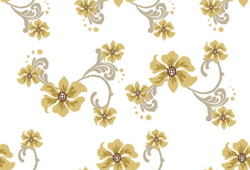 This elegant design showcases a unique ikat style that blends traditional charm with modern aesthetics. The ikat pattern features a seamless flow, making it perfect as seamless ikat for fabric and sur