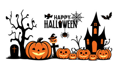 halloween pumpkin vector illustration