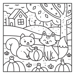 Thanksgiving Coloring Pages – Cute and Easy Holiday Designs with Turkeys, Pumpkins, Fall Leaves, and Harvest Scenes for Kids and Adults