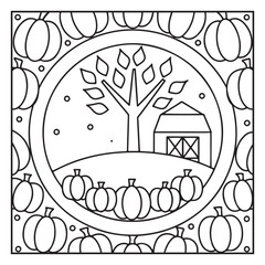 Thanksgiving Coloring Pages – Cute and Easy Holiday Designs with Turkeys, Pumpkins, Fall Leaves, and Harvest Scenes for Kids and Adults