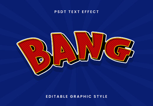 Red Explosive Burst Superhero Text Effect Pop Art Comic Font