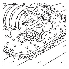 Thanksgiving Coloring Pages – Cute and Easy Holiday Designs with Turkeys, Pumpkins, Fall Leaves, and Harvest Scenes for Kids and Adults