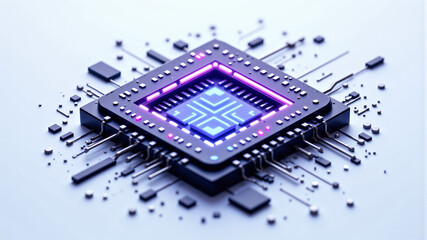 Fototapeta premium Advanced Microchip Technology for Modern Electronics