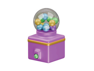 candy machine icon 3d illustration render