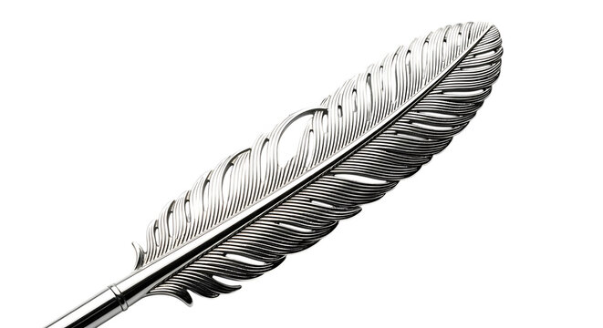 A quill pen isolated on transparent background