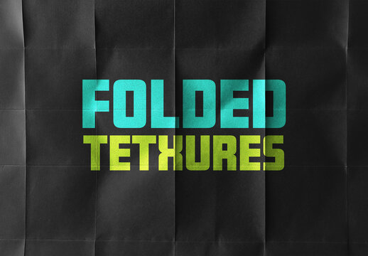 Black Folded Paper Textures