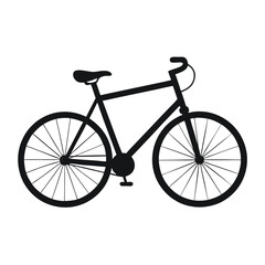 Obraz premium Bold black silhouette of a minimalist clean design element