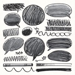 Hand-drawn graphic elements