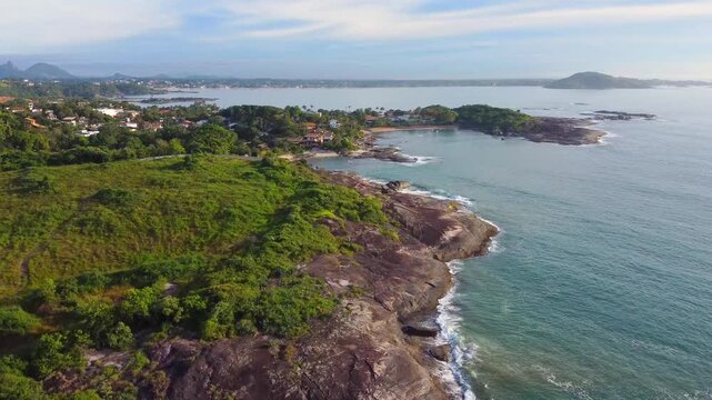 Vista a&eacute;rea praia do Ermit&atilde;o e Praia do Netuno - Guarapari, ES