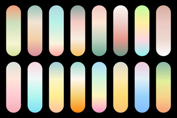Pastel Spectrum A Gradient Palette of Soft, Subtle Colors
