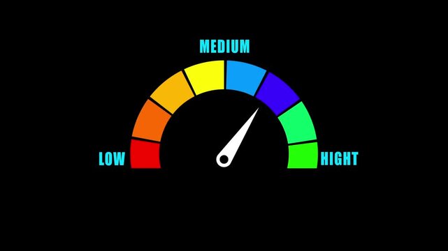 speedometer icon simple vector animation