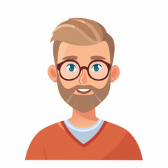 Portrait of a Bearded Man with Glasses