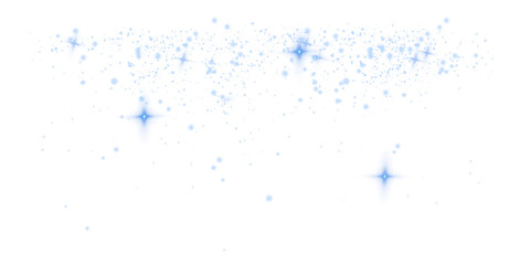Blue Magical Stardust Featuring Shimmer, Glamour Spray, and Elegant Flash Effects for Christmas or Luxury Illustration Use