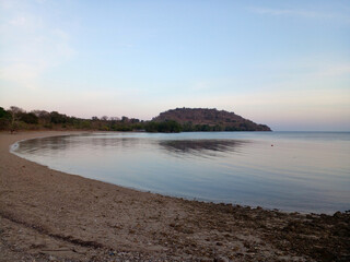 beach in the morning