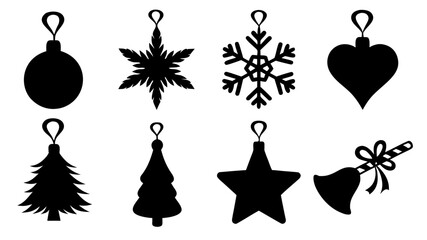 Elegant diamond earrings vector with gold holiday decoration silhouette