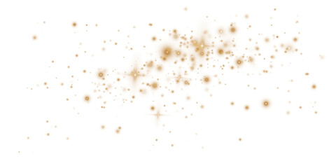 Gold Magical Stardust Featuring Shimmer, Glamour Spray, and Elegant Flash Effects for Christmas or Luxury Illustration Use