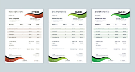 Creative Invoice Design for your business | Printable invoice design template