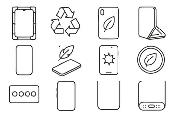 Color buttons sustainable style design icon cover phone tactile vector lightweight palette