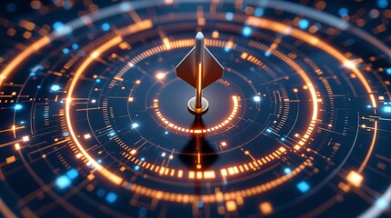 Target achievement focus strategy goal dartboard business success marketing aim concept competitive advantage