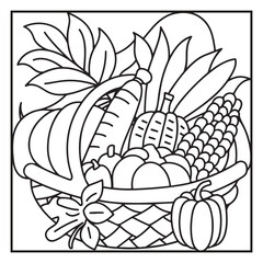 Autumn Coloring Pages | Cozy Fall Designs with Pumpkins, Leaves, and Harvest Scenes – Relaxing Seasonal Artwork for Kids and Adults