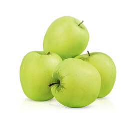 green apples stand out on a transparent background