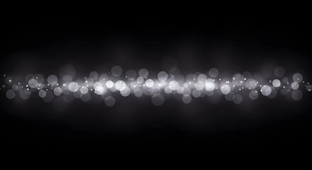 Abstract Bokeh Lights on Dark Background
