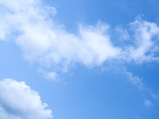 Blue sky with white cloud for nature background
