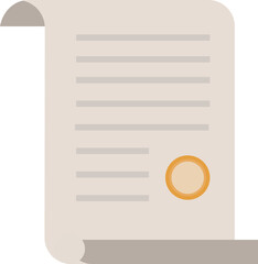 vector illustration of a sheet of paper with a pen
