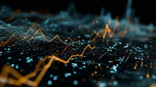 An Abstract Graphic Showing Connected Lines
