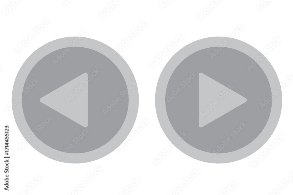 Wall mural black and blue button music play button set. play button icon set. start symbol vector illustration 