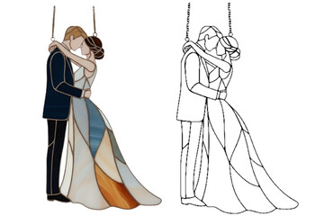 wedding stained glass patterns