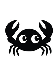 vector illustration of a crab