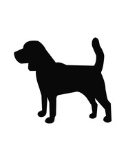 dog silhouette vector illustration black 