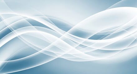 Obraz premium Abstract Blue White Flowing Lines Background Design