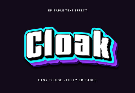 White Offset Layered Deep Shadow Text Effect Bold 3D Font