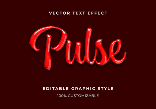 Red Fresh Glossy Blood Text Effect Script Font