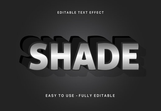 Chrome Shadow Text Effect